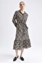 Shirt Collar Aerobin Maxi Long Sleeve Dress - 5