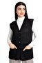 Women's Middle Age and Above Mercerized Buttoned Rolax Mother Vest with Pockets 732 - 2