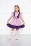 Purple Flower Patterned Girl's Dress