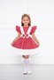 Red Floral Patterned Girl's Dress