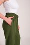 Women's Loose Fitting Baggy Trousers Khaki 23w402 - 3