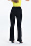 Black High Waist Flared Leg Flare Jeans - 4
