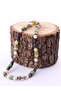 Certified Rhodochrocite-smokey Quartz-calcite-havlite-lapis-jade-labradorite Student Necklace - 3