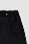 Girl's Paperbag Velvet Skirt - 8