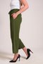 Women's Loose Fitting Baggy Trousers Khaki 23w402 - 2