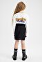 Girl's Paperbag Velvet Skirt - 6