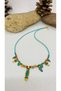 Handmade Ethnic Brass Apparatus Women's Necklace with Enamel - 2