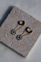PEARL FLOWER STEEL EARRING - 4