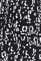 Black Geometric Patterned Straight Cut Slit Detail Viscose Woven Dress TWOAW24EL00865 - 4