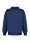 Lacivert Gömlek Yaka Nakışlı Regular Fit Kalın İçi Polarlı Örme Sweatshirt TWOAW24SW00182 - 10