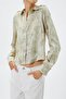 Green Patterned Women's Shirt - 5