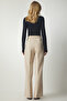 Women's Cream Pocket Palazzo Trousers DW00001 - 5