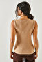 Women's Stone Camel Crew Neck 2 Pack Blouse BLZ-19002401 - 7