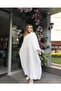 Custom Made Crepe Abaya Dress White - 2