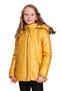 Furry Girl's Puffer Jacket with Pockets and Hood - 2