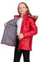 Furry Girl's Puffer Jacket with Pockets and Hood - 2
