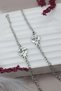 Set of 2 Fire and Water Silver Color Double Lover Best Metal Bracelet with Written Gift Box - 2