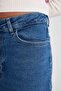 Long Fit Slit Maxi Jean Skirt A9586Ax23Au - 8