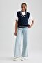 Oversize Fit V-Neck Sweater S0375az23wn - 2