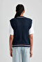 Oversize Fit V-Neck Sweater S0375az23wn - 5