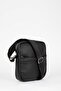Men's Faux Leather Crossbody Bag - 3