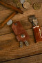 Leather Keychain 3-4 Key Capacity - Real Leather & Handmade - 8