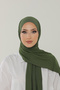 Green Luxury Combed Cotton Shawl - Women's Hijab Jersey Hijab Lycra Shawl