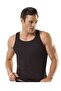 3 Pieces Tutku Rib Sports Men's Black Undershirt 0118 [Xmlbayi]