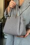S4 Medium Size Daily 5 Compartment Classic Model Women's Shoulder Bag 2120 gray - 2