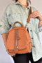 S3 Medium Size Casual Crossbody and Backpack Women's Bag 2177 Tan Combination - 3