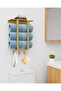 Towel rack with shelf for bathroom, BETHOM towel rack, 50 cm bath towel hanging, color gold - 2