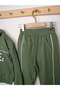 Boy's Cotton Brave Written Long Sleeve Zippered Tracksuit Set - 4