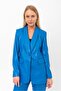 Leather Blazer Buttoned Jacket
