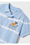 Boy's Blue Polo Neck T-shirt - 4