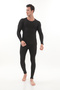 Winter Cotton Thermal Underwear, Thermal Bottom and Top Set, Unisex Thermal Undershirt - 4