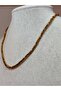 Hematite Stone Shovel Facet Cut 3*1.5mm Necklace (FIXED CLIP) - 2