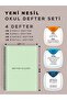 Mega School Set | 4 New Generation Notebooks | 6 Highlighters | 1 Fiber Pen Holder - 4