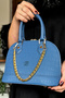 Print Patterned Special Series Hand and Shoulder Bag 94076-gq Navy Blue Combination - 6