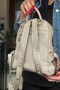 Stone Color Women's Multi-Compartment Adjustable Strap Backpack 4026-Gb - 4
