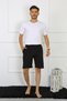 Men's Cotton Black Shorts 27489