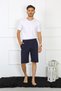 Men's Cotton Navy Blue Capri 27485