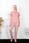 Women's Dusty Rose Short Sleeve Pajama Set 20391