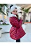 Girl's Quilted Coat with Plush Lining and Imported Fur Detail on the Collar - 2