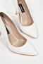 WOMEN'S WHITE GENUINE LEATHER HEELED STILETTO SHOES, NUMBER 35-40 - 2
