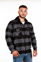 Hooded Zippered Unisex Checkerboard Pattern Lumberjack Shirt - 7