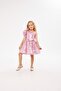 Pink sequined girl's evening dress - 2