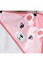 100% Cotton Soft Baby Bath Towel Cute Teddy Bear Embroidered Lined Swaddle Towel 80x80cm - 2