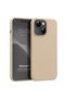 Matte Silicone Apple iPhone 15 Plus Case Gold