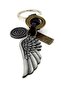 Angel Wing Genuine Leather Metal Keychain KC045 - 3
