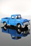 1955 Chevrolet Stepside Blue Truck Pull Drop Metal Model Toy Car 12 Cm